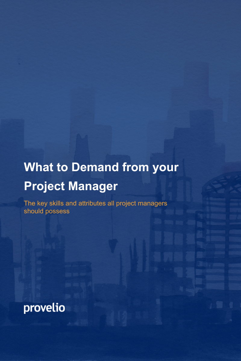 What to Demand from your Project Manager V02