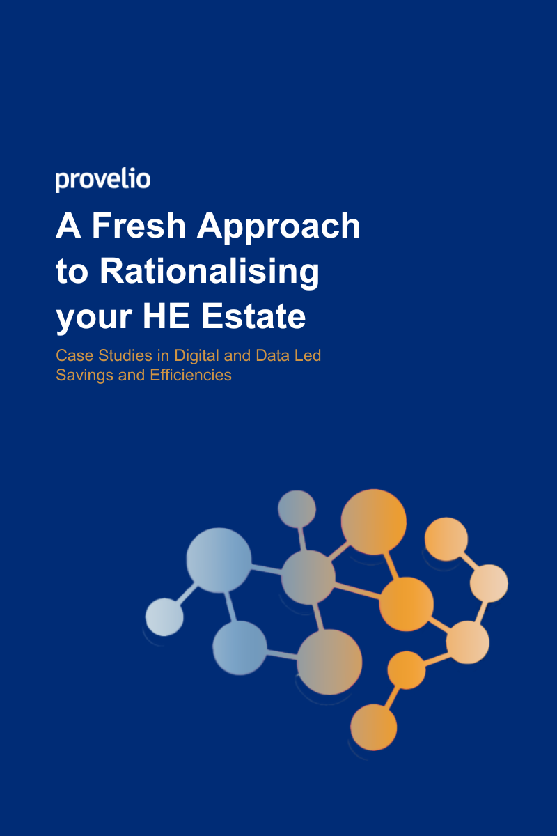 A picture of a publication with the title a Fresh Approach to Rationalising your HE Estate
